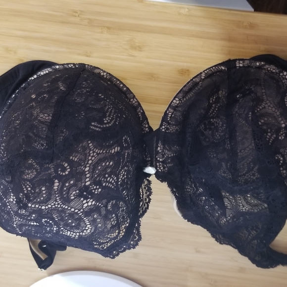 NWOT ThirdLove Lace Contour Plunge Bra 34H Black - Picture 1 of 7